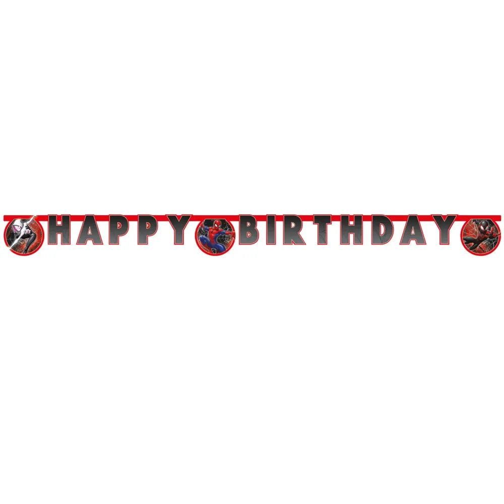 Banner Petrecere Happy Birthday Spiderman World of Web