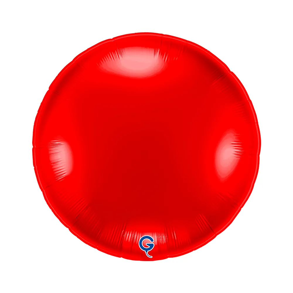 Balon Folie Rotund Rosu 91cm