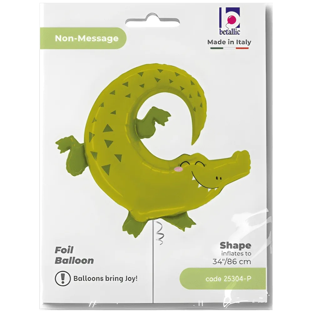 Balon Folie Figurina Aligator 86cm Grabo