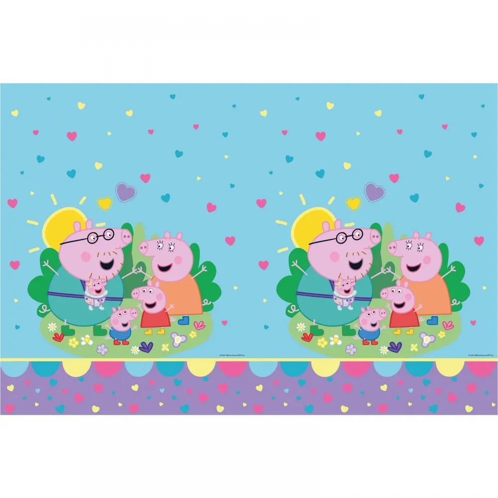 Fata de masa petrecere 120x180cm Peppa Pig Made with Love