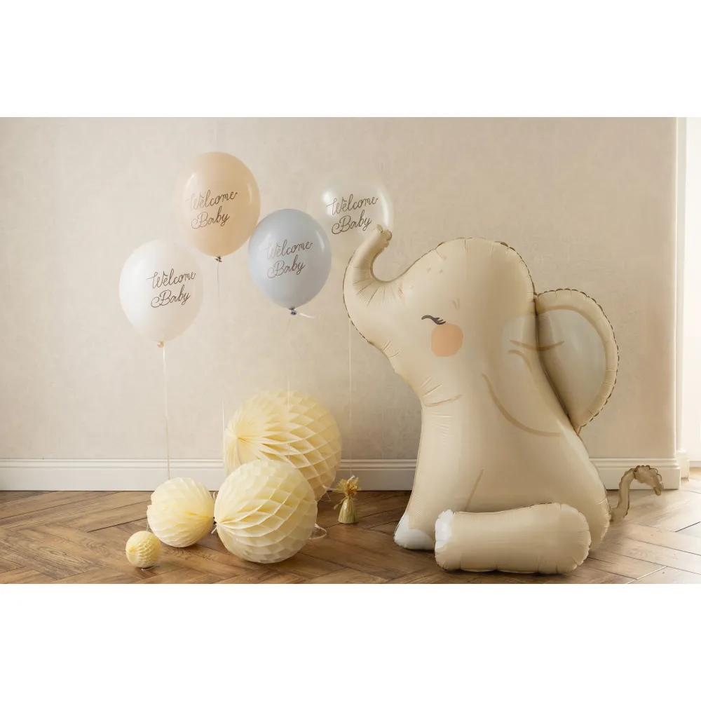 Balon Folie Figurina Elefant Crem 84x90cm