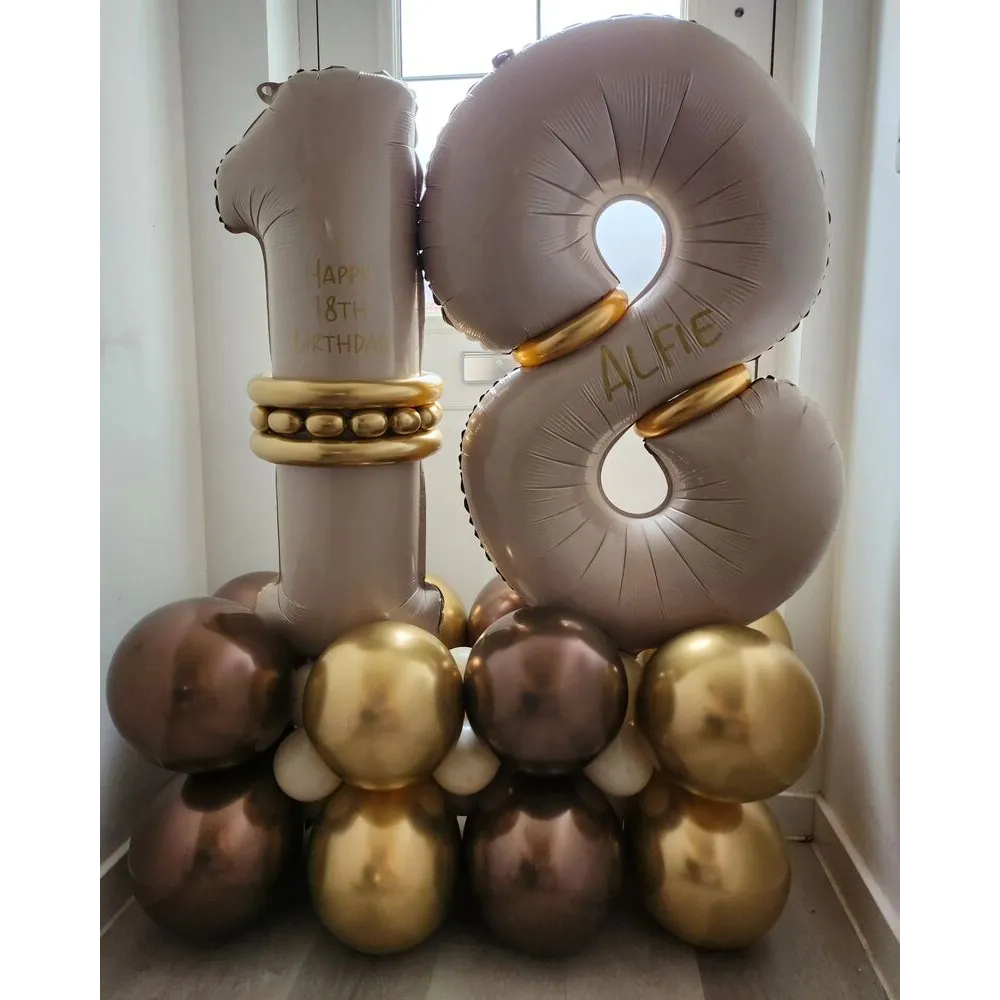 Baloane latex 13cm Mirror Chocolate Kalisan 5014