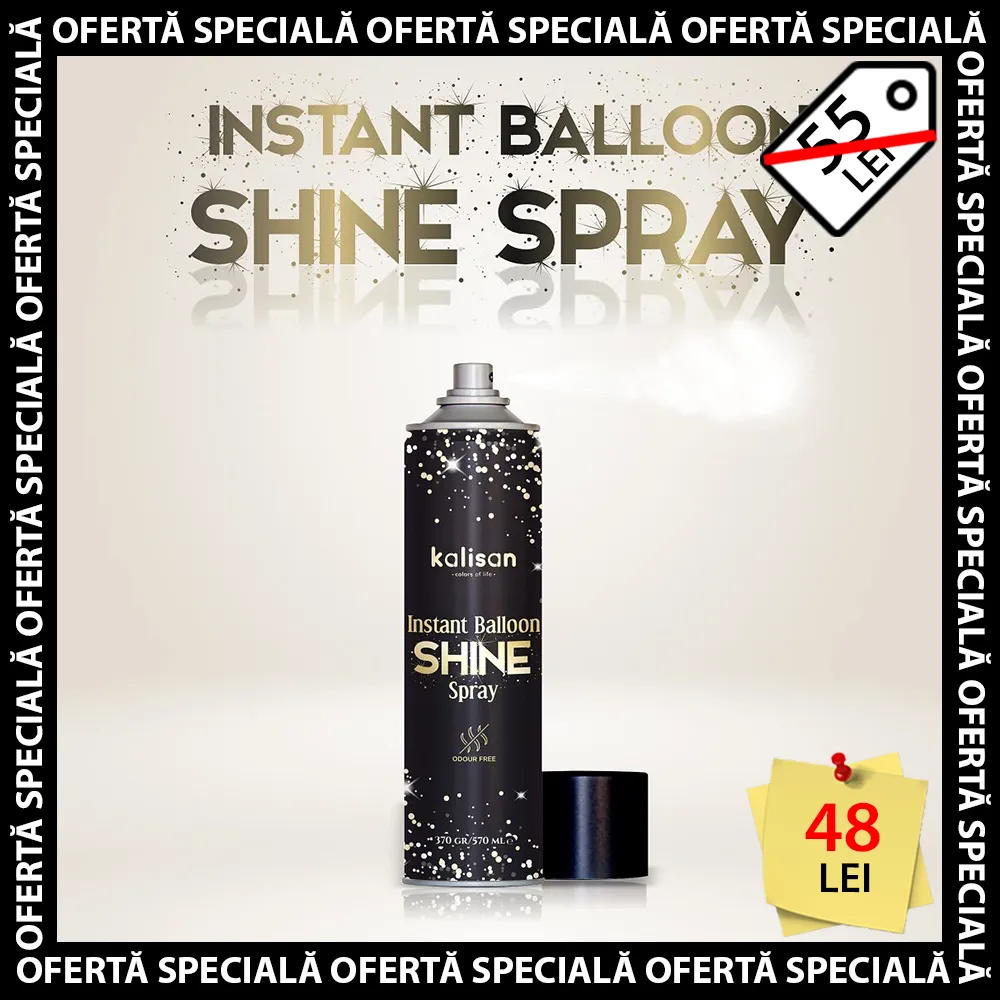 Kalisan Instant Shine Spray pentru baloane latex 570ml