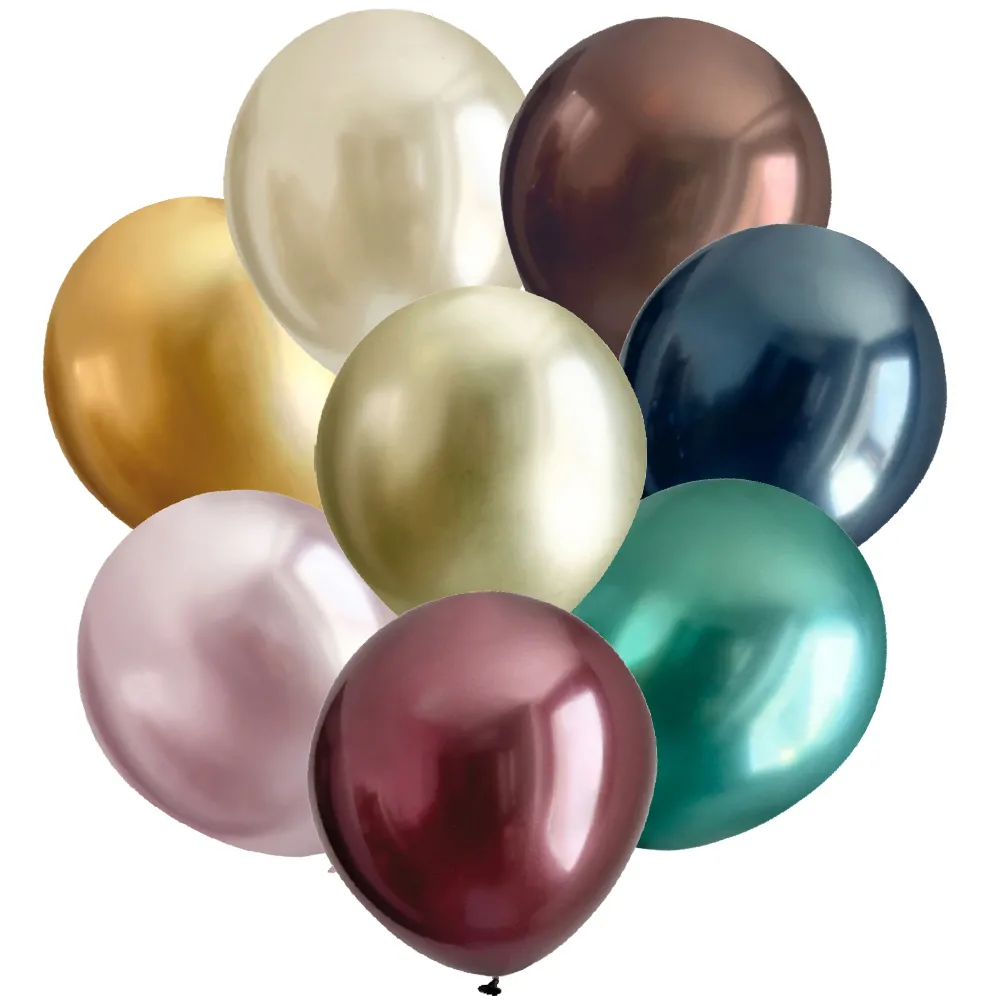 Baloane latex 30cm Mirror Asortate Kalisan 5000