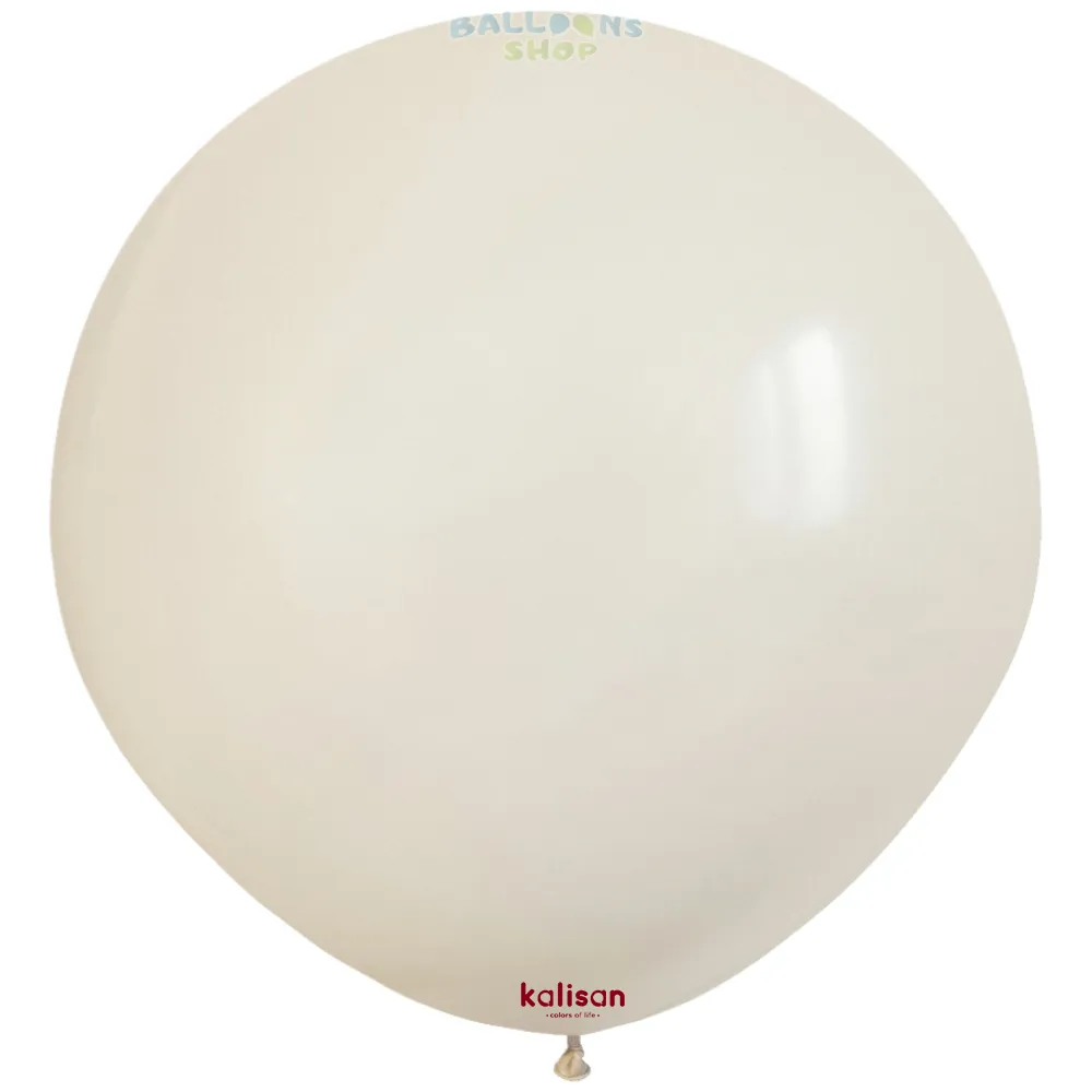 Balon Jumbo Latex 45cm White Retro 8018