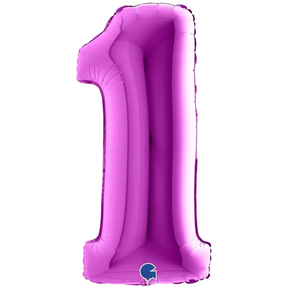 Balon Folie JUMBO CIFRA 1 MOV 102 cm Grabo