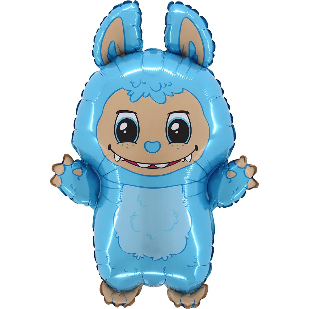 Balon Folie Figurina Labubu Bleu 70cm