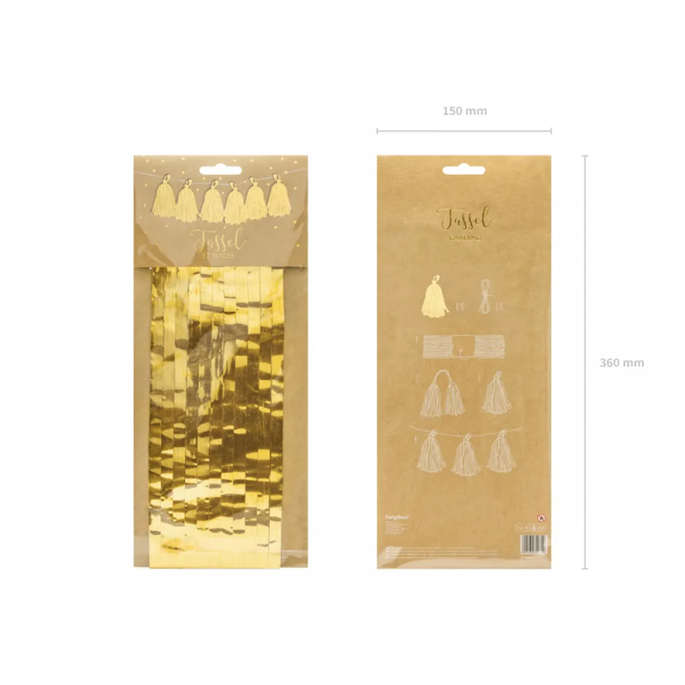 Ghirlanda Decorativa Aurie 12 tassels/2m PDC1034