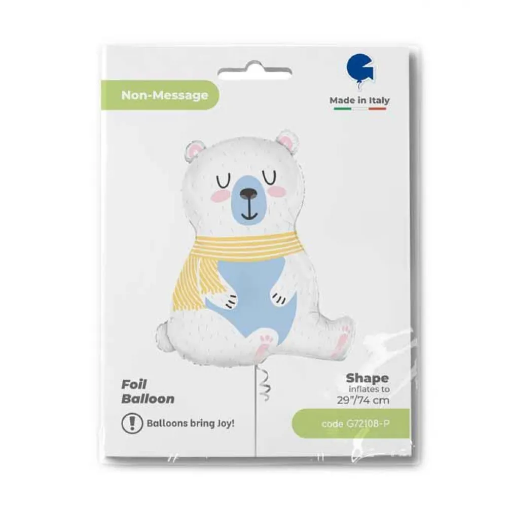 Balon Folie Figurina Urs Polar 74 cm Grabo