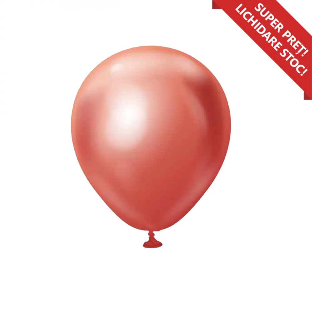 Baloane Latex Mirror 15cm Rosu CH50.53