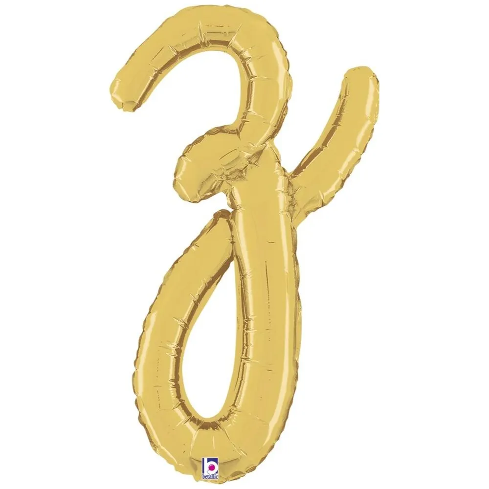 Balon Folie LITERA (AER) SCRIPT Z Auriu 61cm Grabo