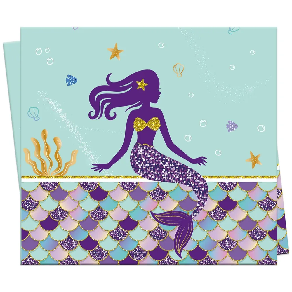Fata de masa Petrecere cu print Sirena PD0079
