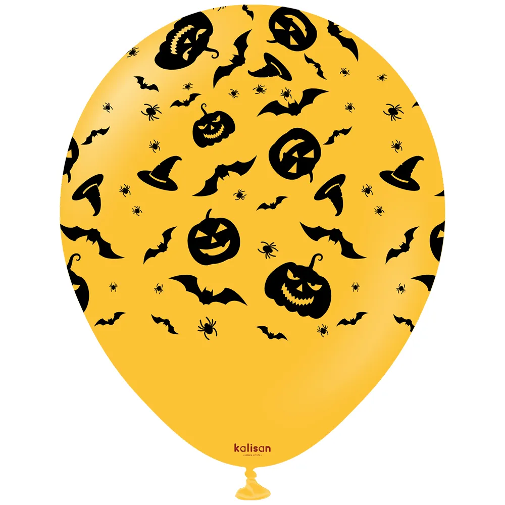 SET 25 Baloane latex 30cm Print Halloween