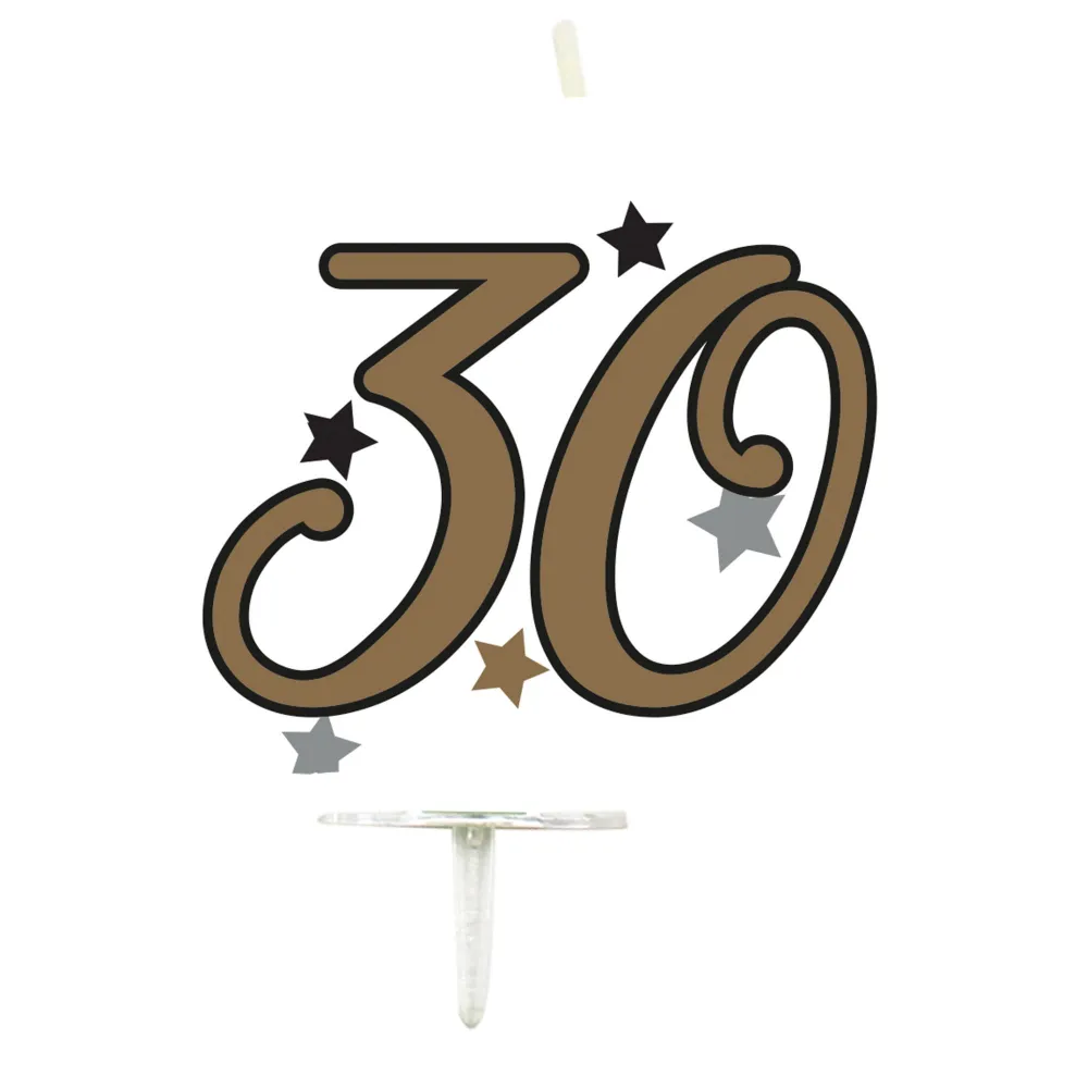 Lumanare Tort Cifra 30 Milestone