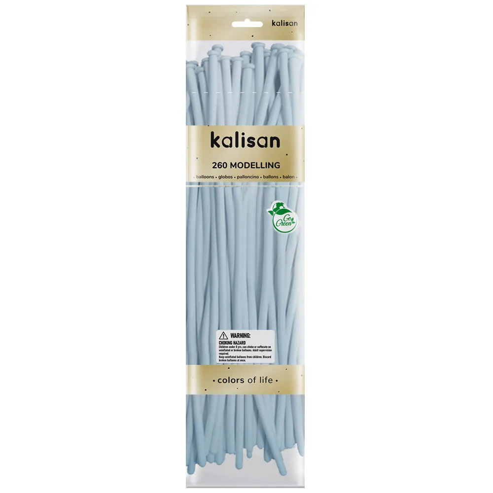SET 50 Baloane Latex Modelaj Aura Ice Blue Nozzle Up 260M 7081