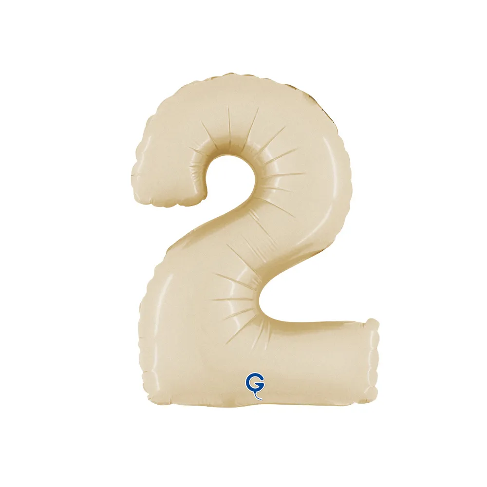 Balon Folie Cifra 2 Satin Cream 36cm