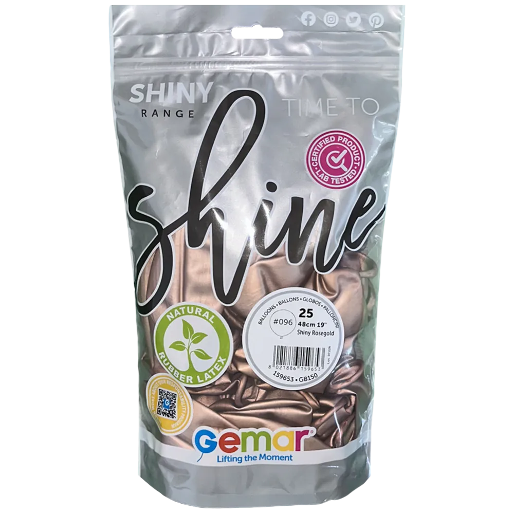 Baloane Latex 48cm Shiny Rose Gold GB150.96