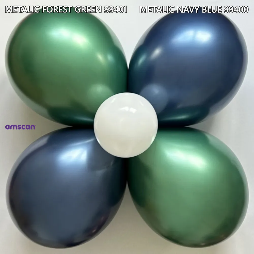 Balon Latex 28cm Metallic Festive Green ANAGRAM 4814475