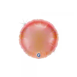 Balon Folie Rotund Rose Gold Holografic 10 cm Grabo