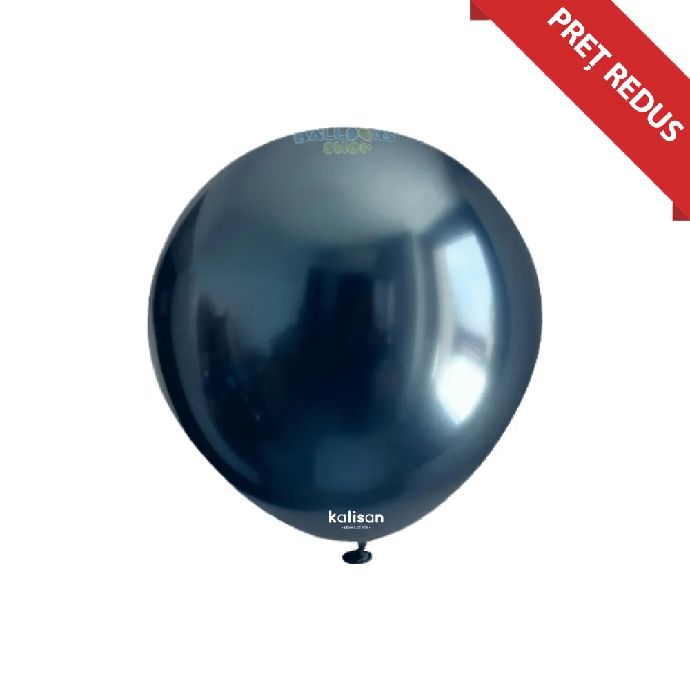 Baloane latex 13cm Mirror Navy Kalisan 5015