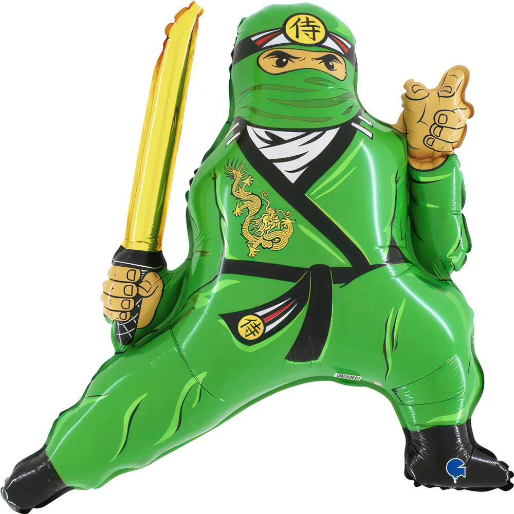 Balon Folie Figurina Ninja Verde 72x69cm