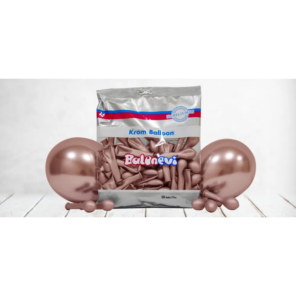 Baloane latex 15cm Chrome Culori Asortate
