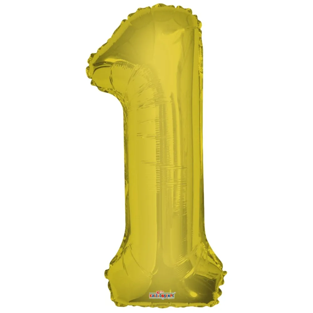 Balon folie cifra 1 auriu 19653-34