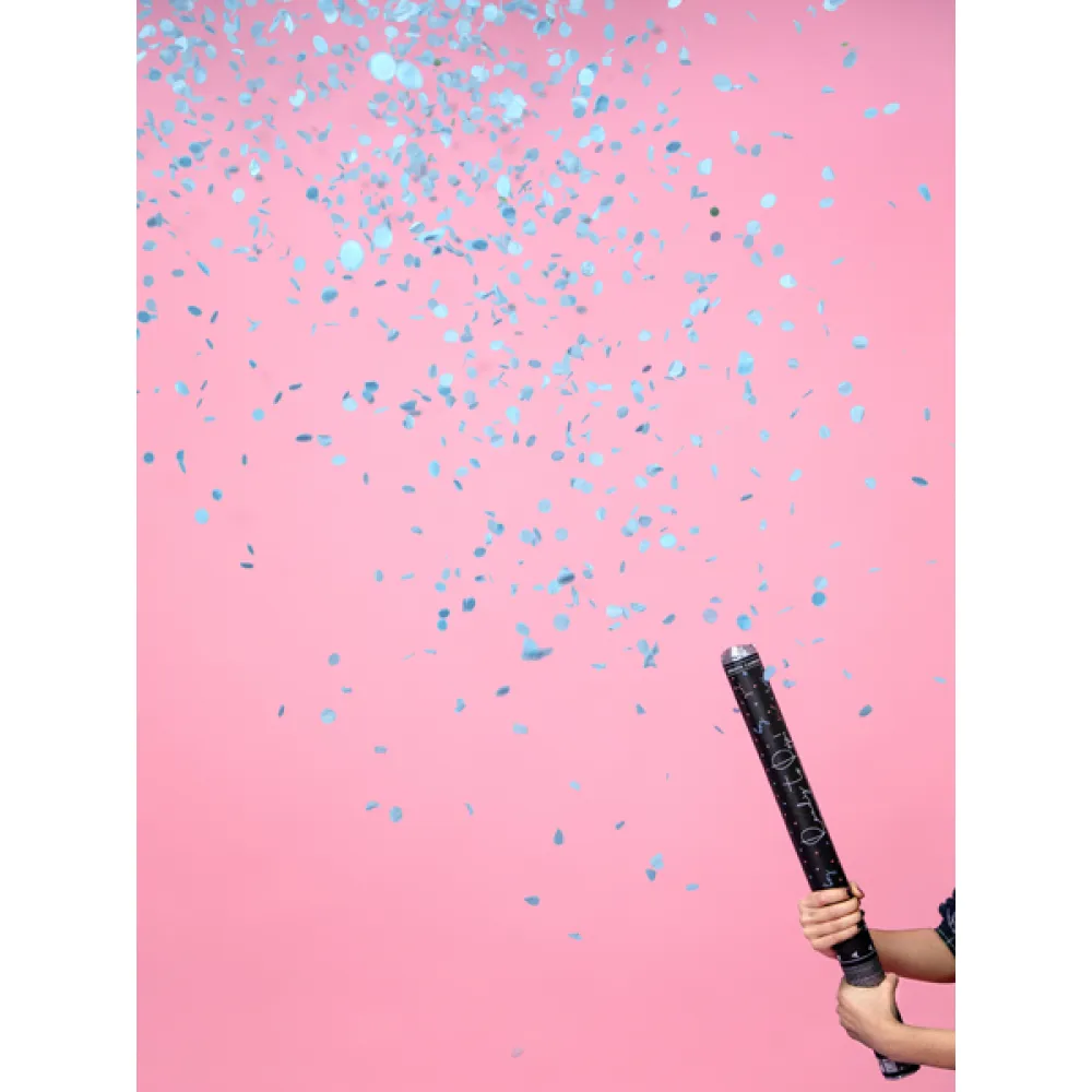 Tun Confetti Gender Reveal Baietel - Confetti Bleu - 60cm
