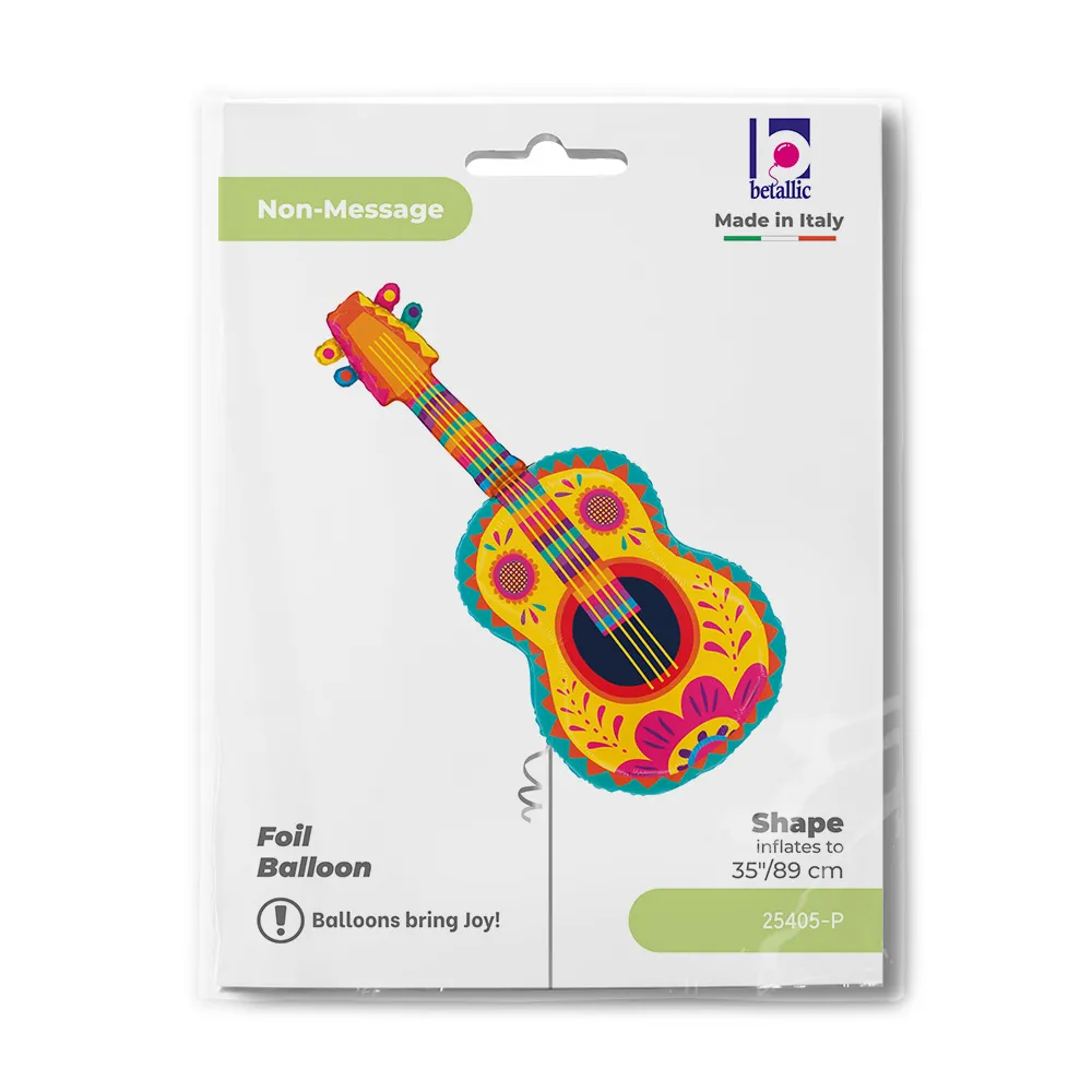 Balon Folie Figurina Chitara Festiva 89cm
