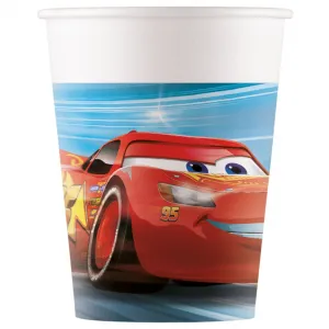 Set 8 Pahare Petrecere Carton 200ml Cars Victory is Mine