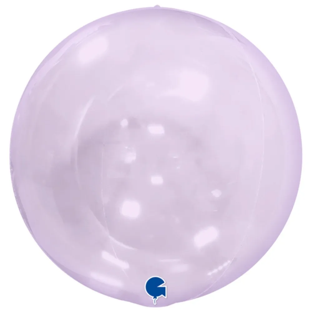 Balon Folie Sfera 4D Lavanda Transparent 38cm Grabo