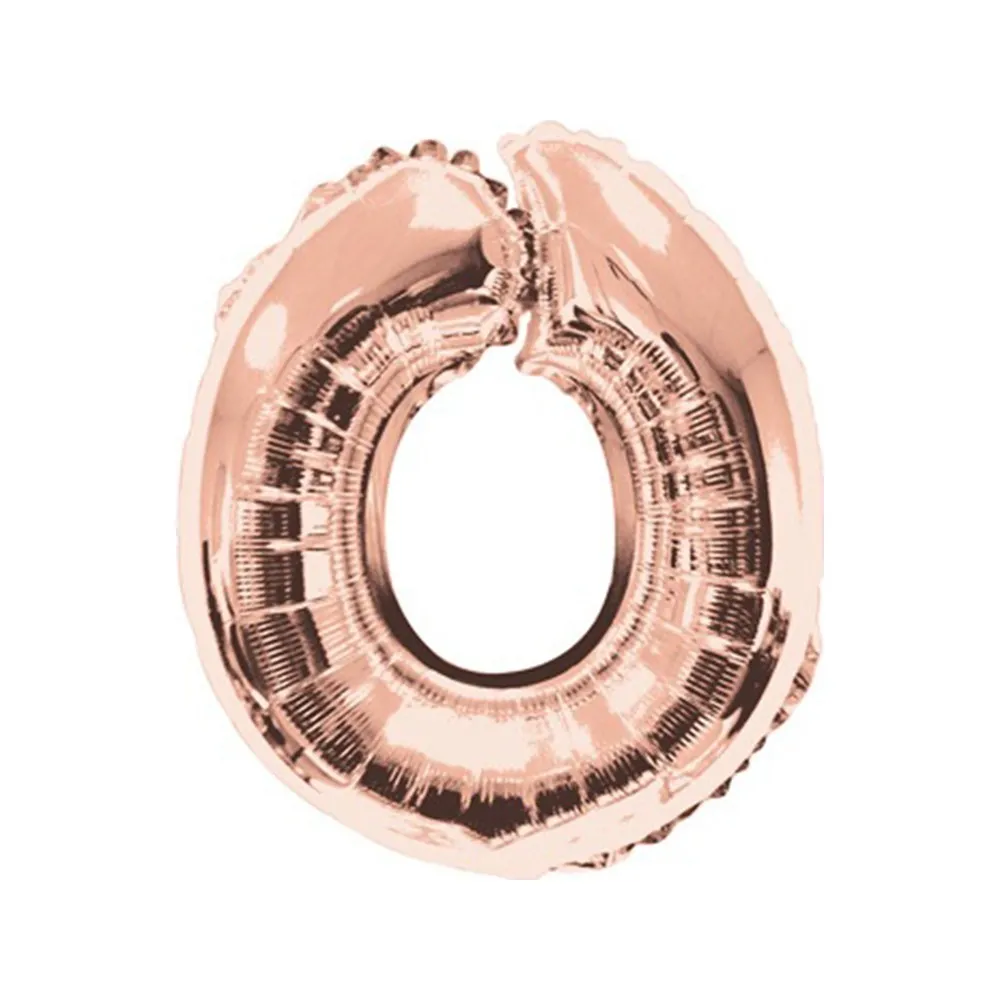 Balon folie 35cm litera O ROSE-GOLD 15664-14