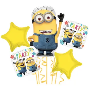 Buchet 5 baloane folie Tematica Minion 2022185