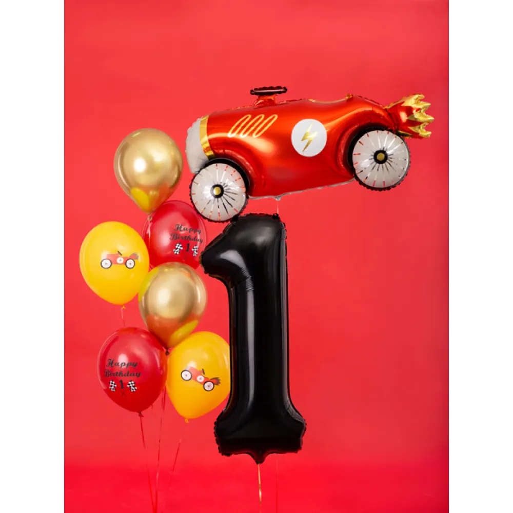 Balon Folie Cifra 1 Negru 86cm