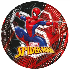 Set 8 Farfurii Petrecere 23cm Spiderman World of Web
