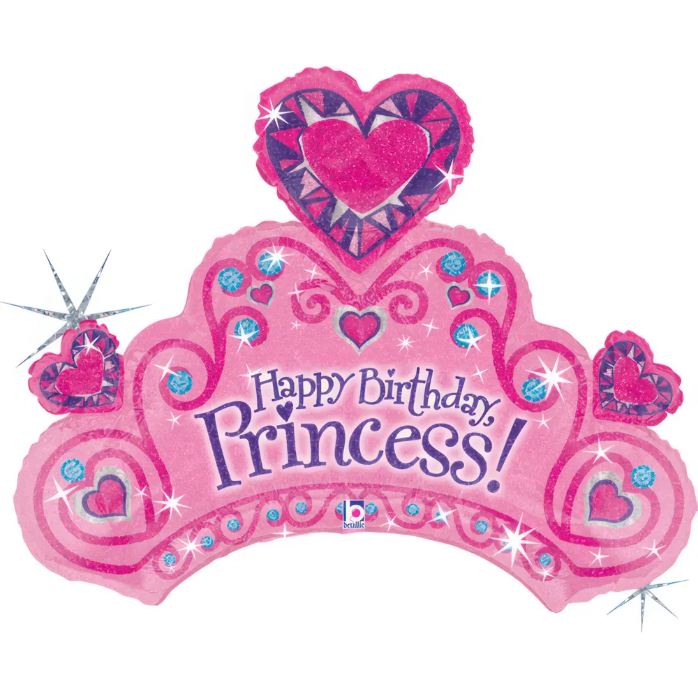 Balon Folie Figurina Tiara Roz 79cm