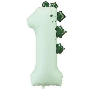 Balon Folie Cifra 1 Dinozaur 92cm