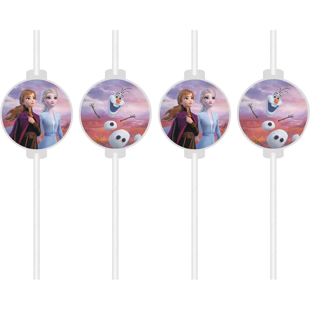 Set 4 Paie de Bautura cu medalion Disney Frozen 2