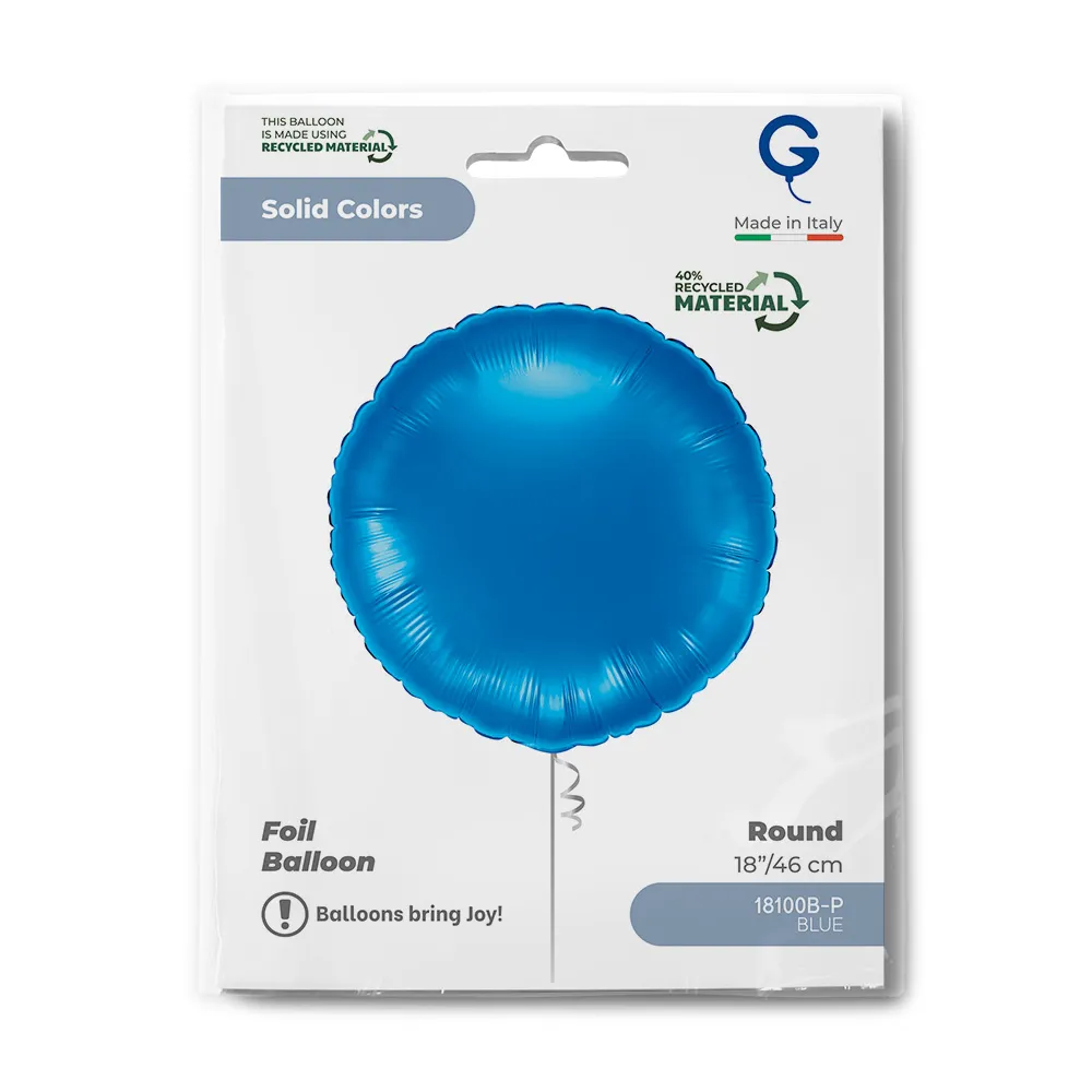 Balon Folie Rotund Albastru 46cm