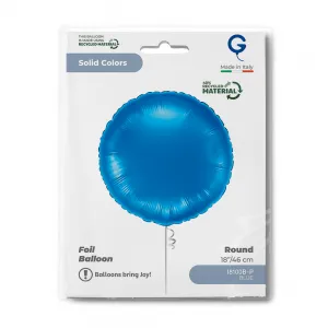 Balon Folie Rotund Albastru 46cm