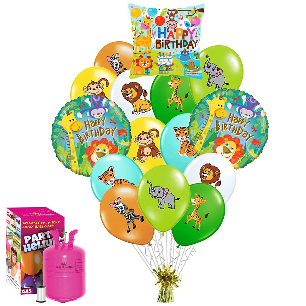Set 15 Baloane cu heliu Tematica Jungla Aniversare Balloons Shop 2022201