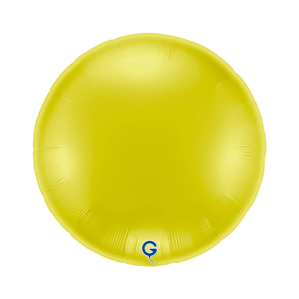 Balon Folie Rotund Galben 91cm