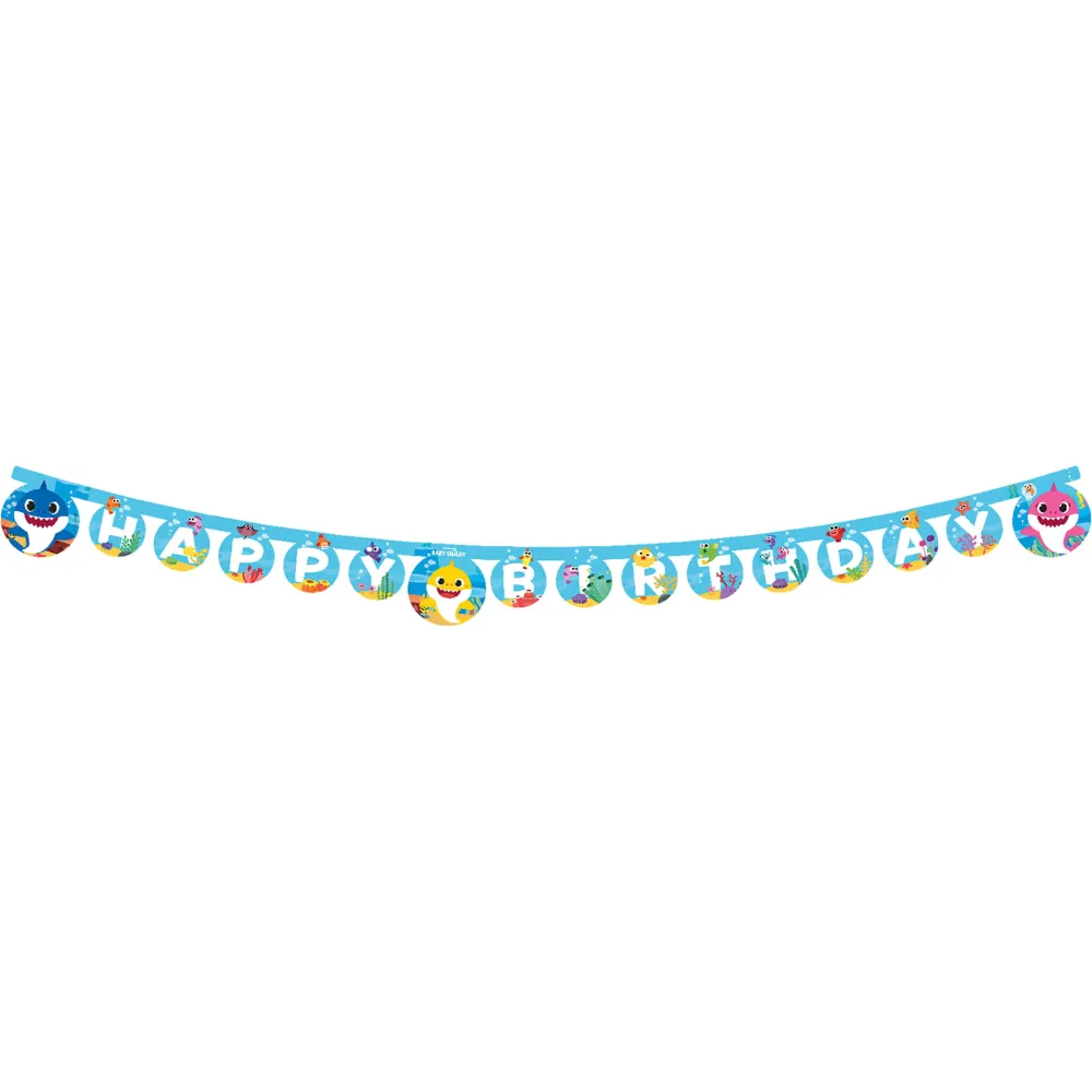 Banner Petrecere Happy Birthday Baby Shark
