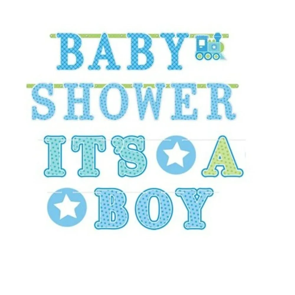 Set 2 bannere Carton (Hartie) - Baby Boy 256 x 25.4 cm / 182 x 10.1 cm AMS 121462