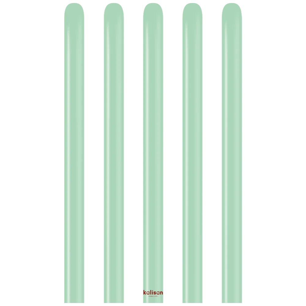 SET 50 Baloane modelaj Macaron Green Nozzle Up 152 x 2.5 cm 160M 3004