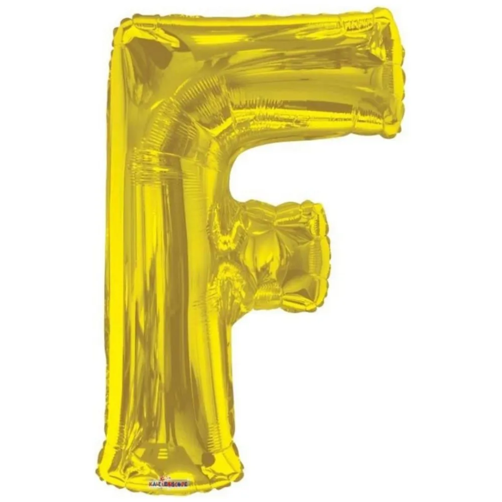 Balon folie litera F auriu 15265-34
