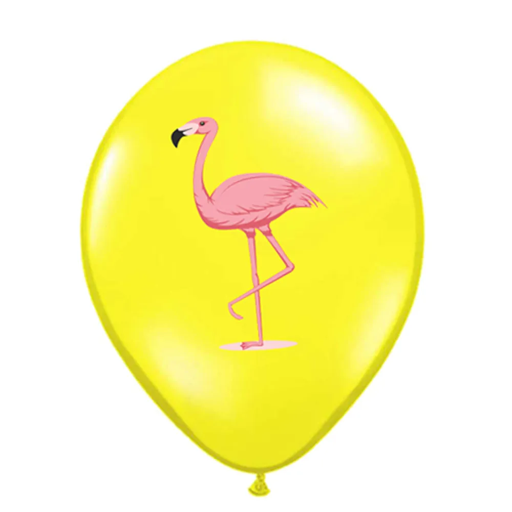 SET 12 Baloane Latex 30 cm Asortate Print Color Flamingo BLS20224