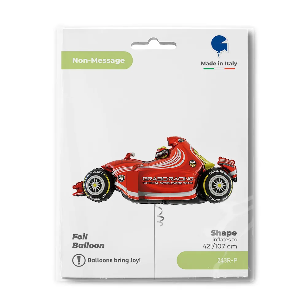 Balon Folie Figurina Masina F1 Rosie 107cm