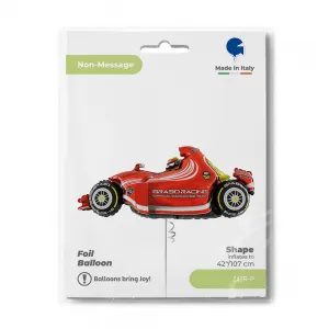 Balon Folie Figurina Masina F1 Rosie 107cm