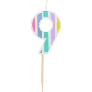 Lumanare Tort Cifra 9 Pastel Vibes